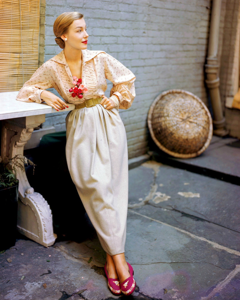 1949 --- Modeling a Joset Walker Outfit --- Image by © Genevieve Naylor/Corbis